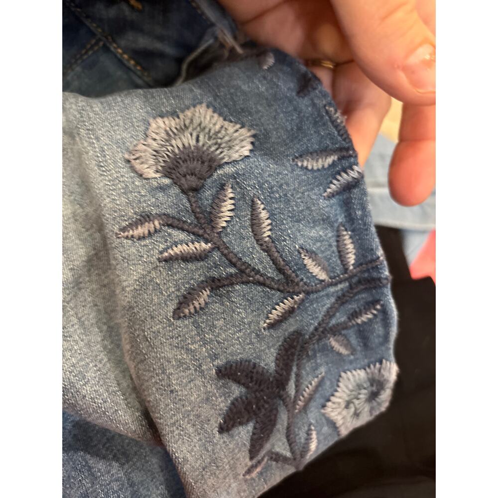 Seven 7 skinny floral embroidered Jean size 10 - Picture 10 of 10